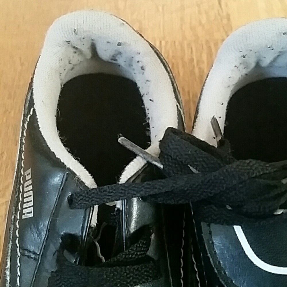 Puma‎ Kids 1.5 Black Lace Up Sneaker Shoes - Picture 3 of 6
